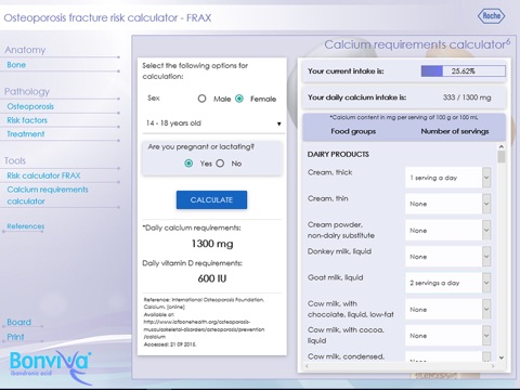 FRAX Calculator Bonviva screenshot 3