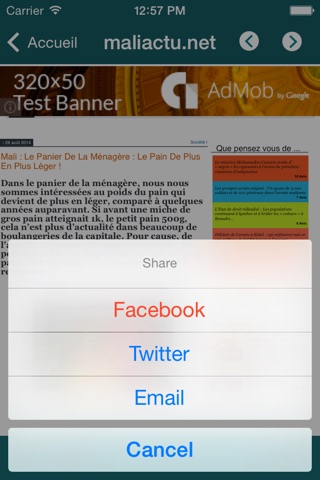 MaliActu.net screenshot 4