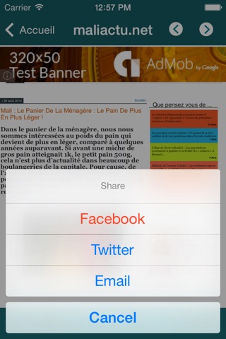 MaliActu.net screenshot 4