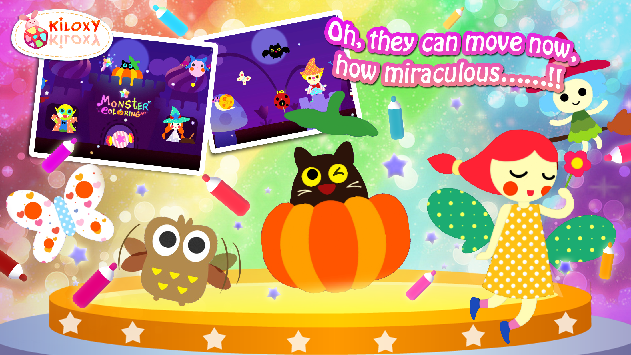 The Monster Coloring - A coloring game that have animation~ screenshot 4