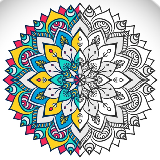 Adult Coloring book - Mandala, Flowers, Animals and Beautiful Patterns