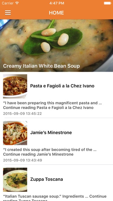 Screenshot #1 pour Easy Italian Recipes - The Italian Chef,Italian Cooking -
