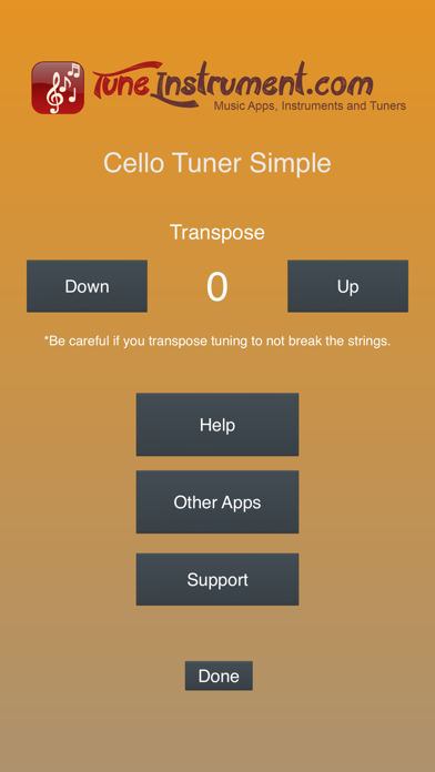 Cello Tuner Simple screenshot1