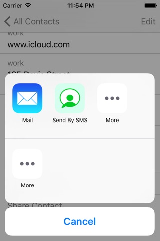 ContactBySMS - Send Contact Info via SMS screenshot 3