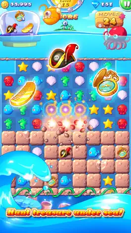 Game screenshot Ocean Joy - 3 match Mermaid splash puzzle game mod apk