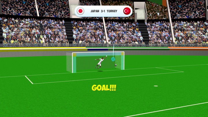 Screenshot #1 pour WORLD UP SHOOTOUT SOCCER 3D for TV