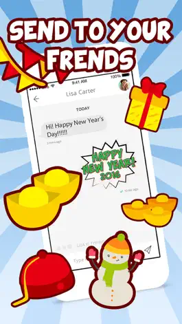 Game screenshot New Year Emoji - Holiday Emoticon Stickers & Emojis Icons for Message Greeting hack