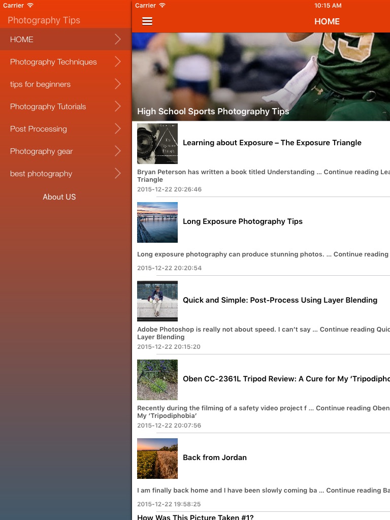 iPad screenshot