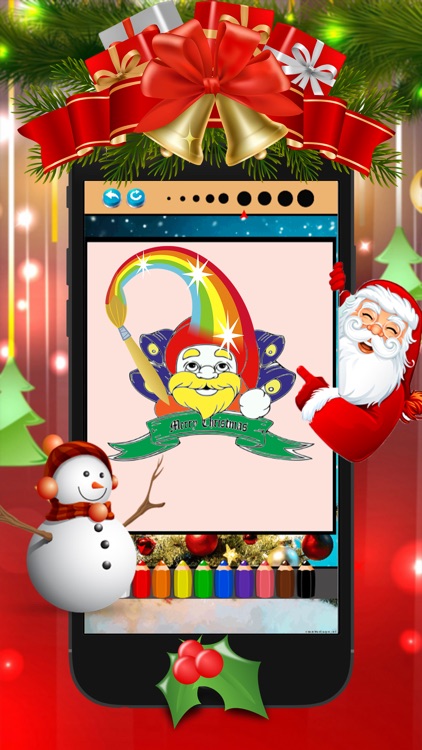 christmas coloring book - drawing & painting pages for preschool kids screenshot-3
