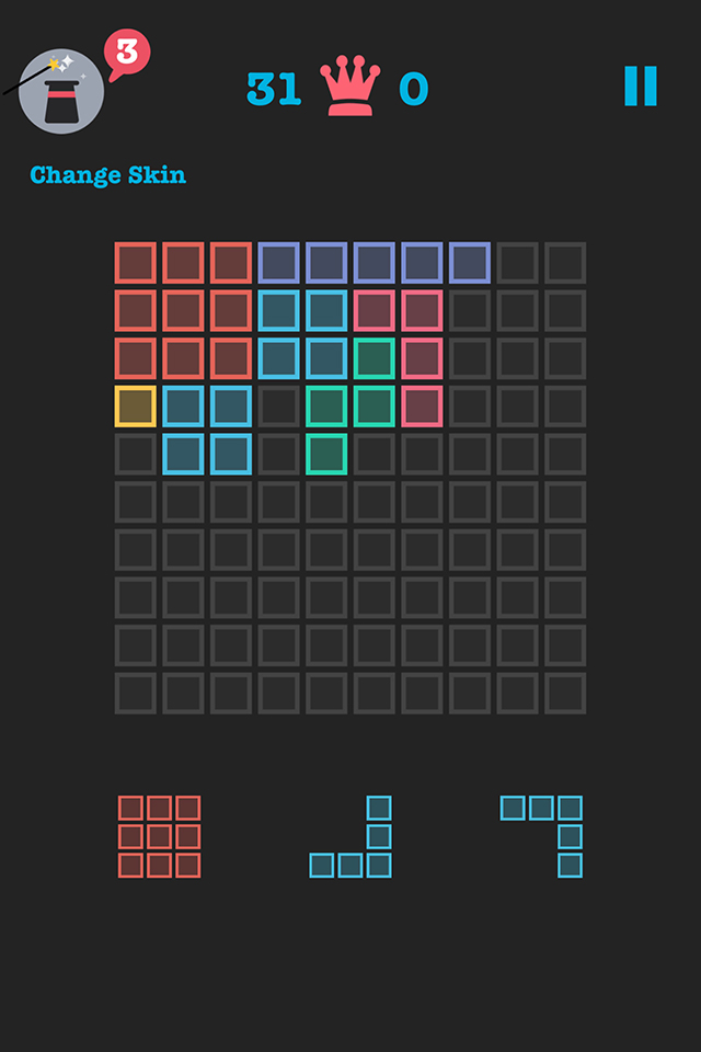Free to Fit Color block puzzle logic stack dots