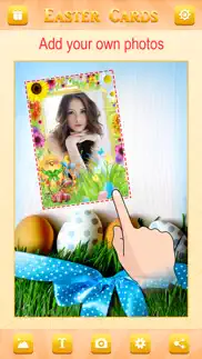 happy easter greeting card.s maker - collage photo & send wishes with cute bunny egg sticker iphone screenshot 4