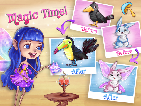 Fairy Sisters 2 - Magical Forest Adventures & Animal Care iPad screenshot 4 - Games app