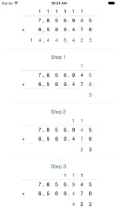 CalcStep Lite - Math Addition Steps in Pics screenshot #2 for iPhone