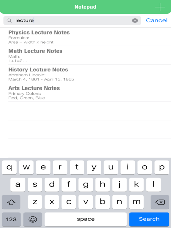 Simple Notepad - Best Notebook Text Editor Pad to Write Take Fast Memo Note iPad screenshot