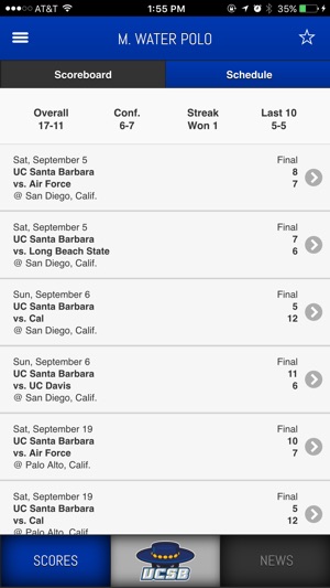 UCSB Gauchos Front Row(圖1)-速報App