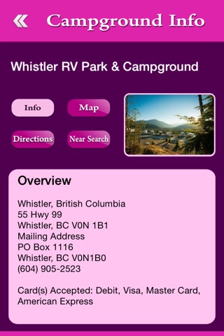 British Columbia Campgrounds and RV Parks screenshot 3