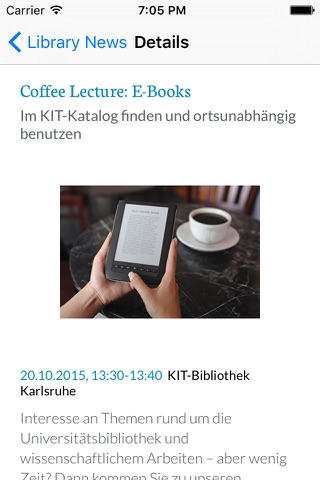 BiBlue Bibliotheks-Infos screenshot 2