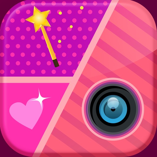 Girly Collage Photo Editor - Scrapbook Maker for Stitching Pics iOS App