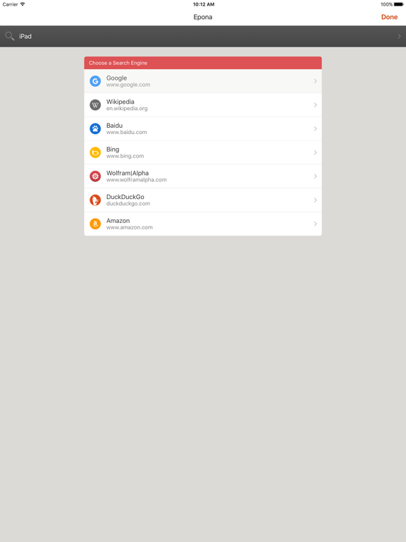 Screenshot #6 pour Epona Search - Search from anywhere to everywhere