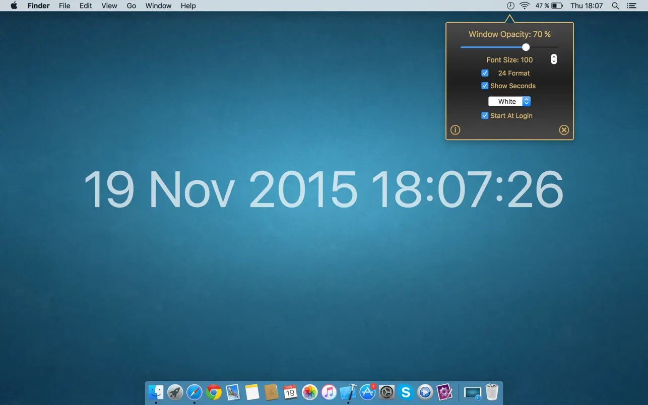 #3. BackgroundClock (macOS) Göre: Tamas Iuliu