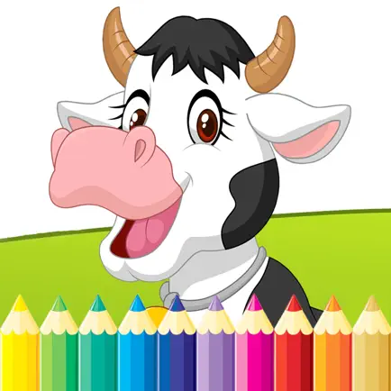 Ферма и животные раскраски - рисунок бесплатные игры для детей Читы