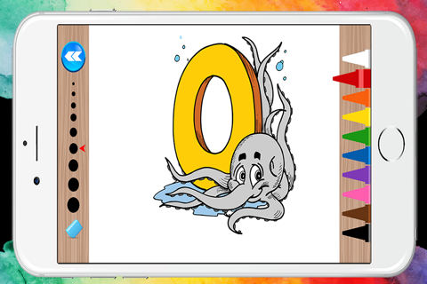 ABC Alphabet Coloring Book Pages Game for Preschool screenshot 3