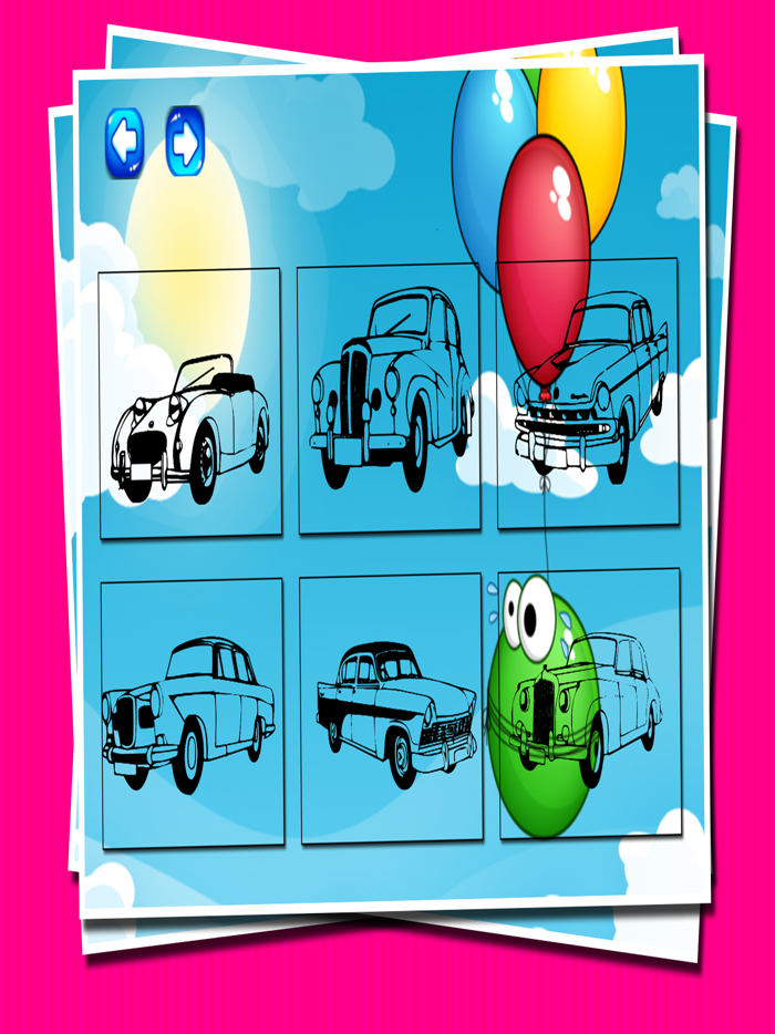 Coloring book Car for kids