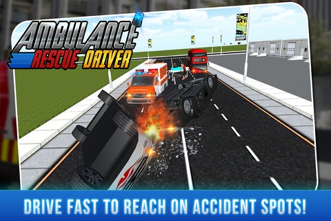 911 Ambulance Rescue Emergency Traffic Driver 2016 screenshot 4