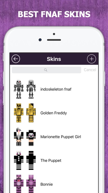 FNAF Skins for Minecraft