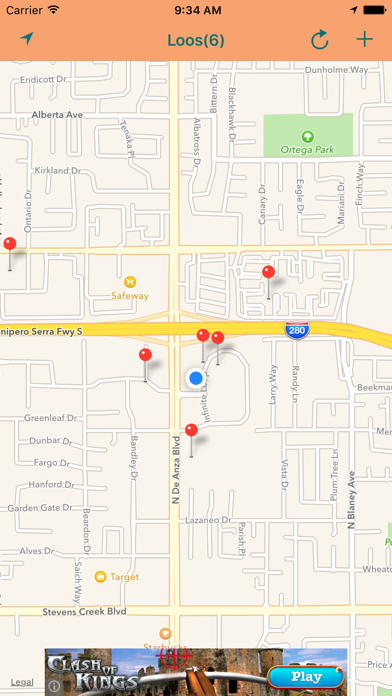 Screenshot #2 pour Loo Finder