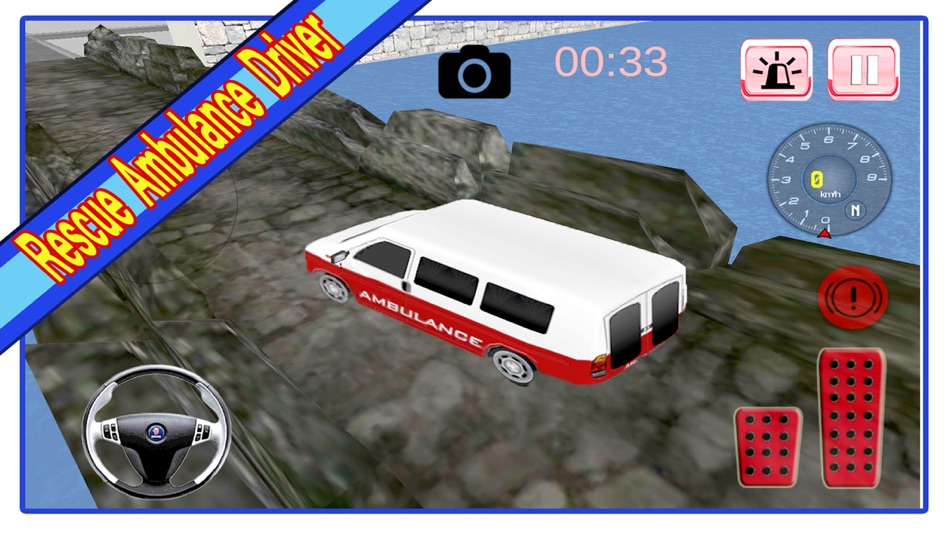 Rescue Ambulance Driver 3d simulator - On duty Paramedic Emergency Parking, City Driving Reckless Racing Adventure - 1.0 - (iOS)