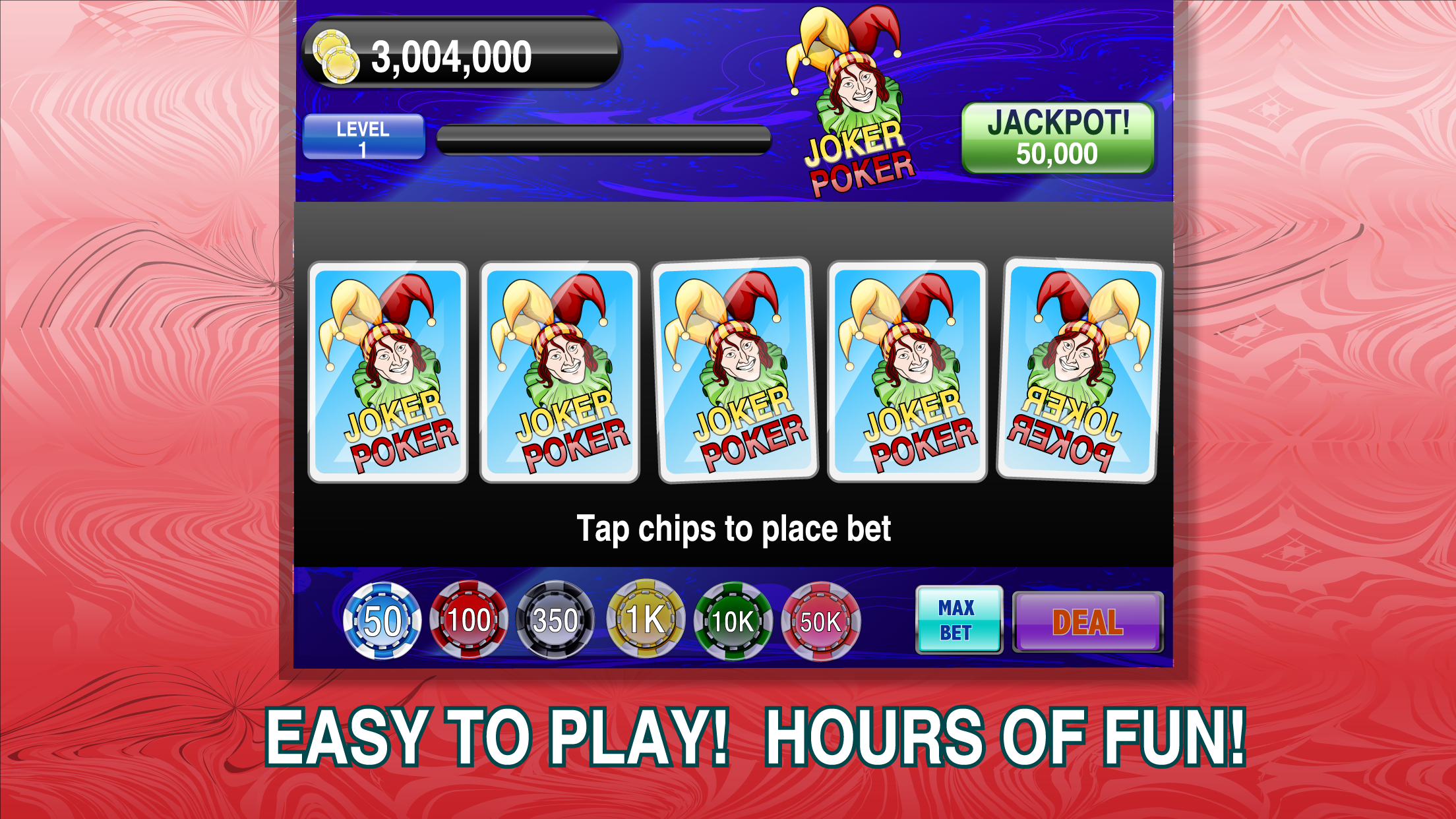 Acey Deucey Three of a Kind Video Poker FREE edition screenshot 5