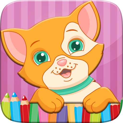 Cat Coloring Book Paint and Drawing for Kid Games iOS App