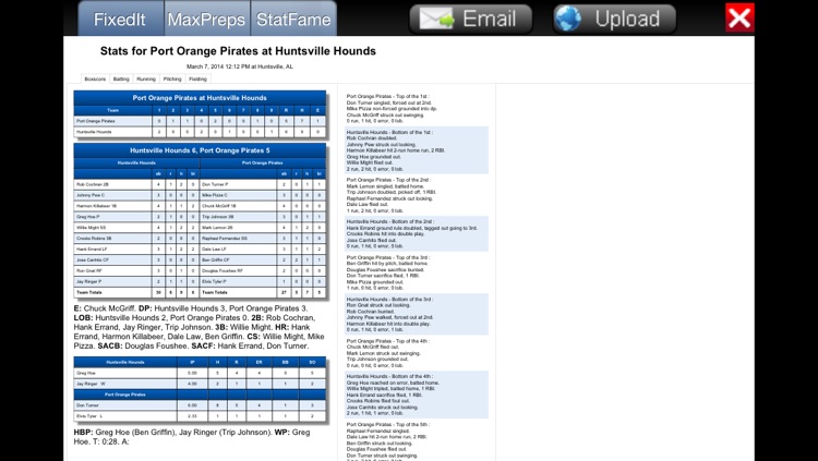 Fixed It! Baseball ScoreBook - Lite screenshot-3