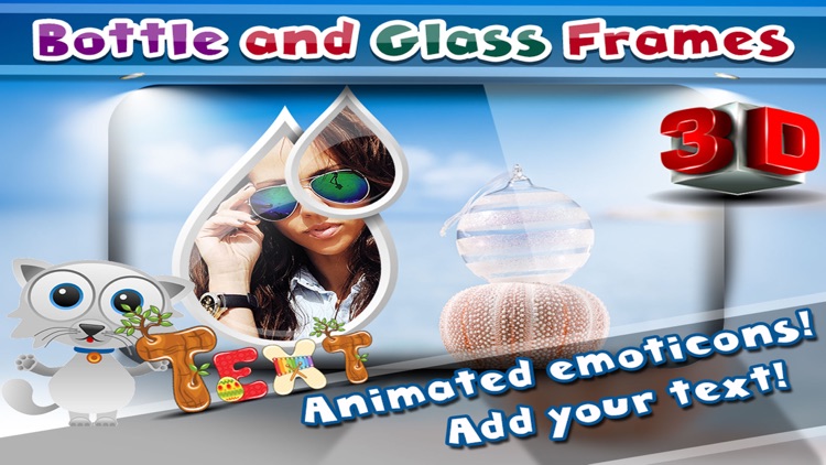 3d Bottle And Glass Frames By Imbesat Adnan Meticode 3d Bottle And Glass Frames