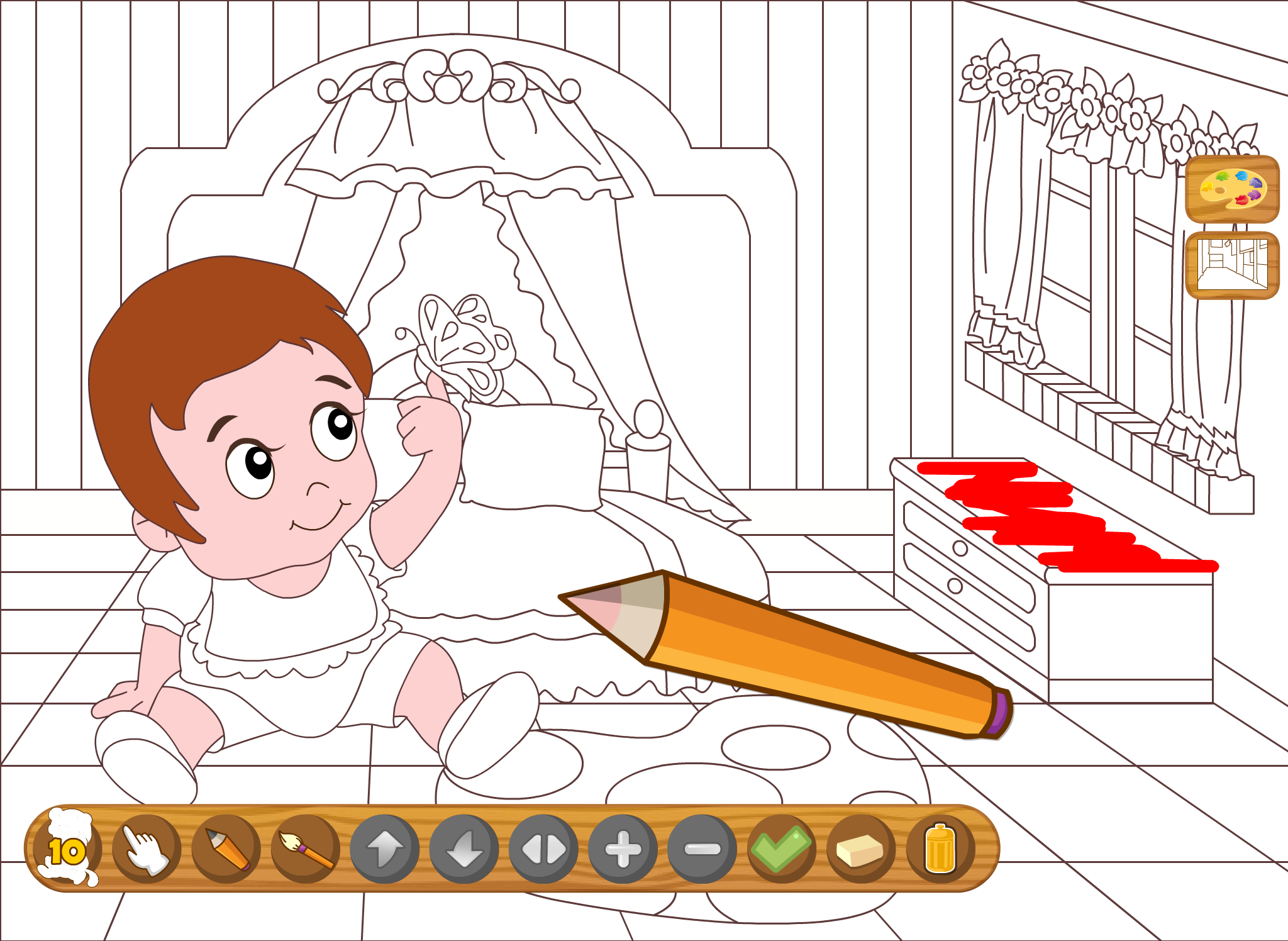 Coloringbook baby - Color, design and play with your own coloringbook baby screenshot 6