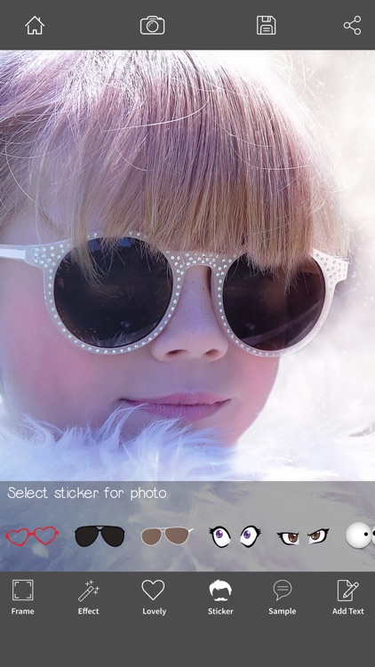 Editor Cute - Edit photos with cute stickers, add text to photo, effects