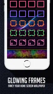 Glow Wallpapers Creator & Lock Screen Themes with Icons, Shelves, Docks & Backgrounds screenshot #2 for iPhone