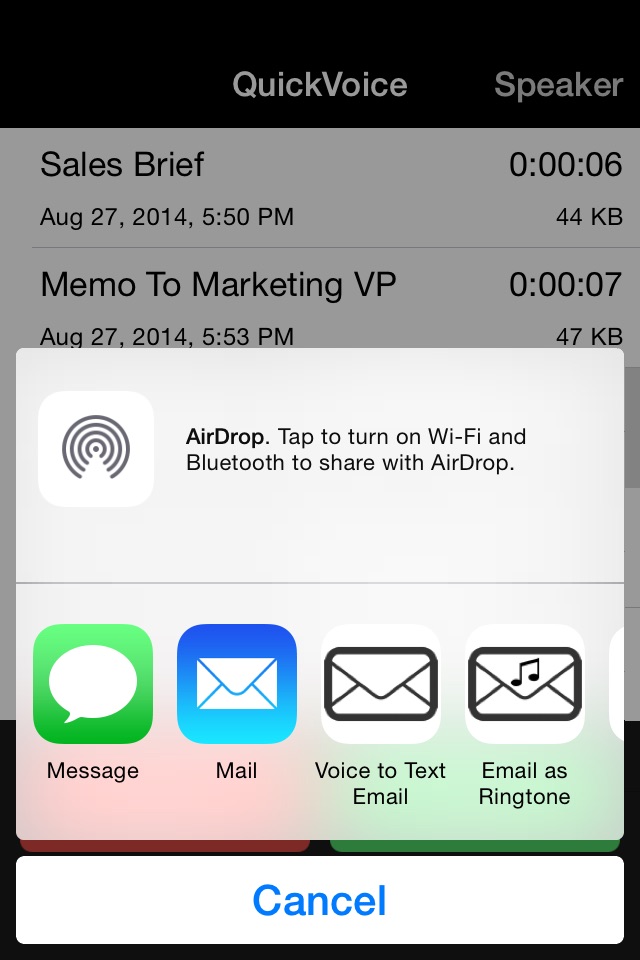 QuickVoice2Text Email (PRO Recorder) screenshot 4