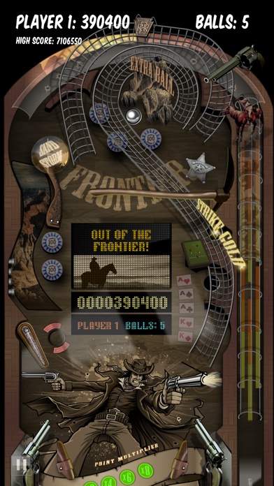 Screenshot from Old West Pinball