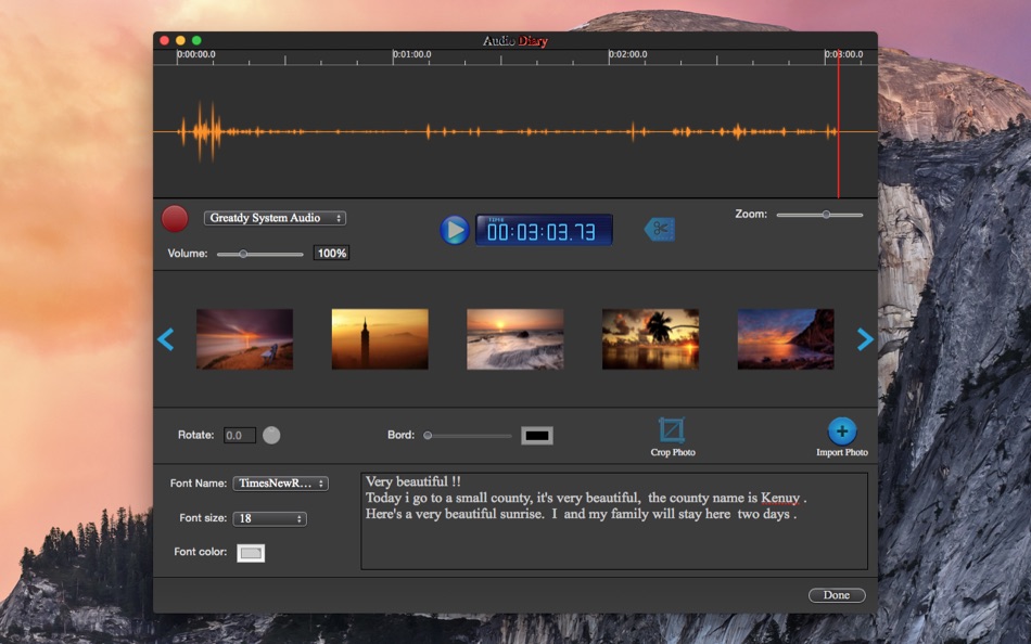 #2. Audio Record Diary - Recorder (macOS) 由: 凤 张