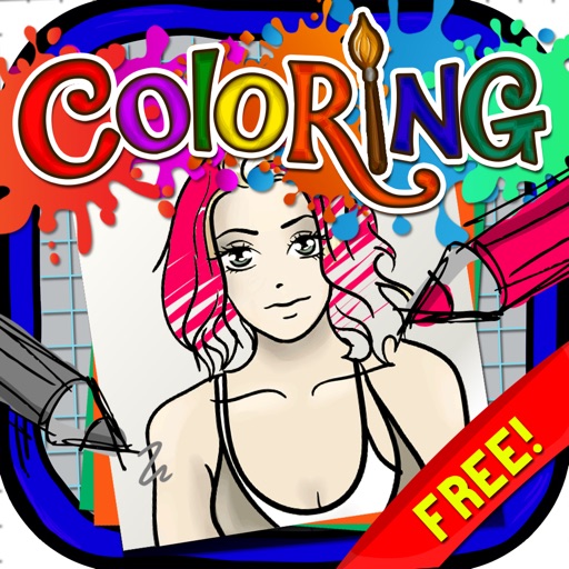 Coloring Book : Painting  Pictures Celebrity Anime  Cartoon  Free Edition icon