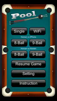 pool club - 8 ball billiards, 9 ball billiard game iphone screenshot 1