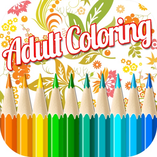 Adult Coloring Drawing Book For Calmness Using Animals Flowers and Doodle Paint icon