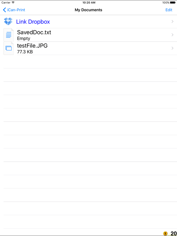 iCan-Print iPad screenshot