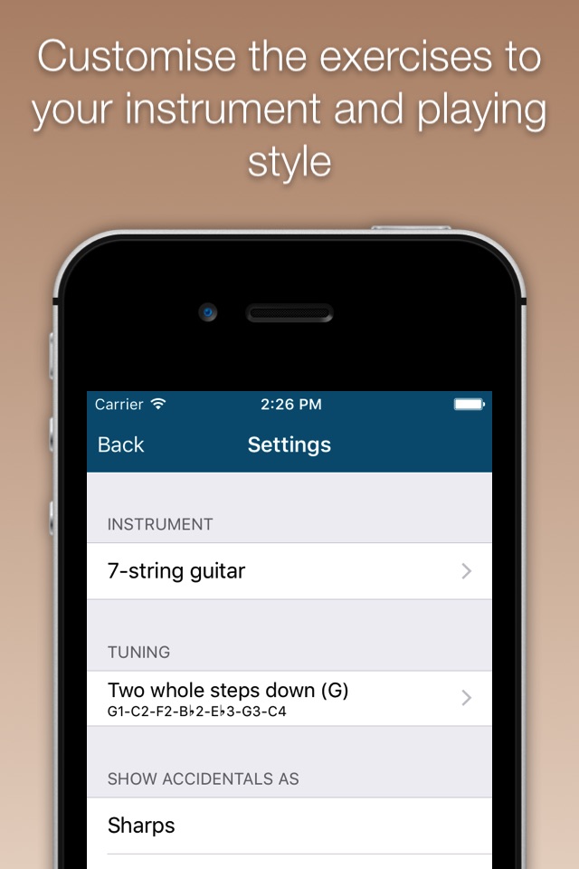 Fretboard Trainer - Learn the notes for guitar and bass screenshot 3