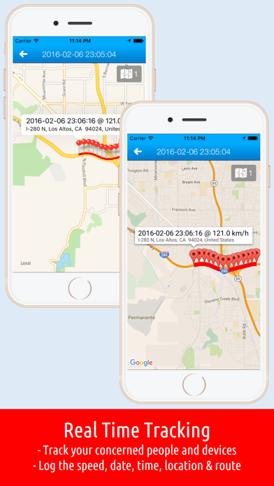 GPS Tracker - Mobile Tracking, Routing Record Screenshot