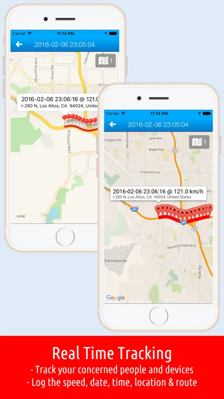 GPS Tracker - 携帯電話のトラッキング、情報記録 screenshot 1 of 3