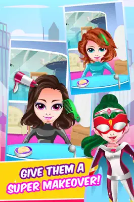 Game screenshot Superhero Princess Hair Salon - fun nail makeover & make-up spa girl games for kids! apk