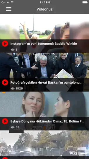 Videonuz iPhone Ekran Görüntüsü 1